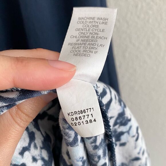 J. Jill Pure Jill Splatter Print Stretch Sleeveless Maxi Dress Size XS - Picture 8 of 9